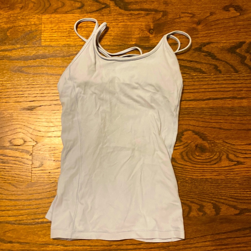 Blue lululemon tank top